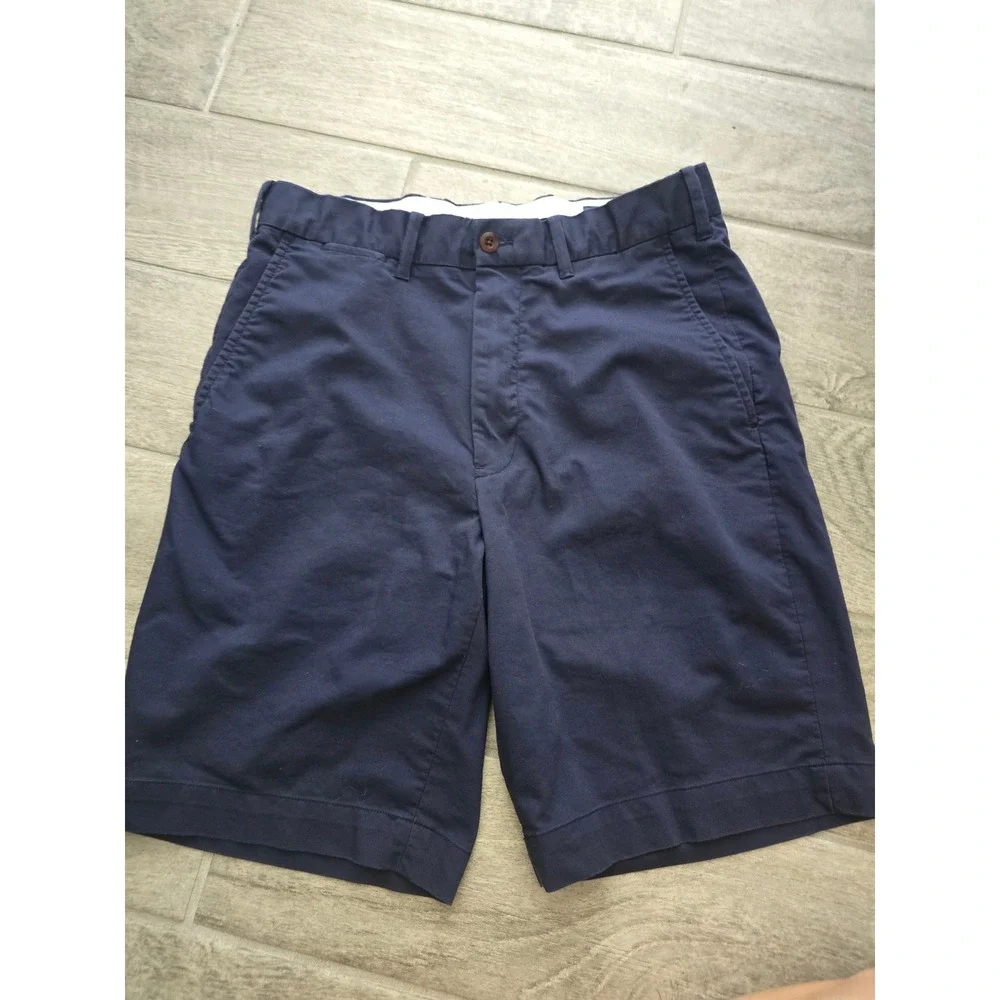 Polo Golf Ralph Lauren Golf Classic Fit Cotton Twill Stretch Shorts Size 30 Blue